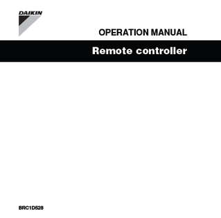 BRC1D528 - EU Remocon Sky air - VRV_4PW23717-1_Operation manuals_English download